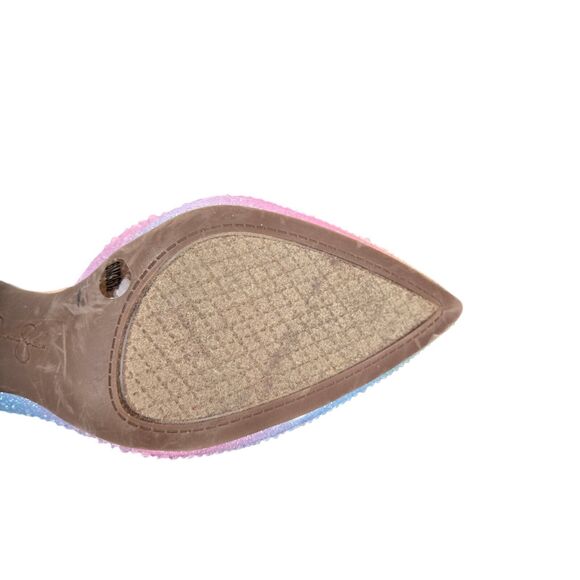 Jessica Simpson Pazula Sz 6 M Crystal Pastel Rainbow Ombre D’orsay Heels - Picture 13 of 15